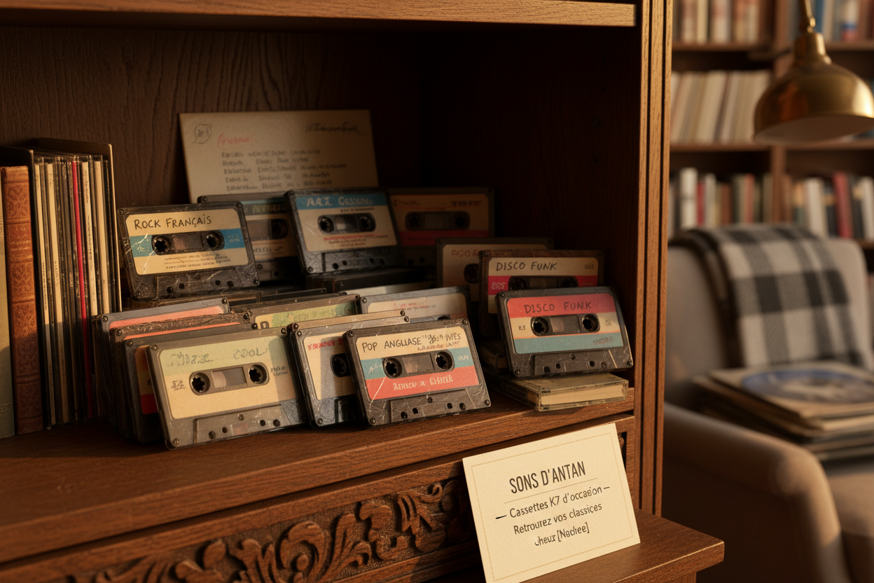 Cassettes audio d’occasion (K7) : musique vintage à petit prix