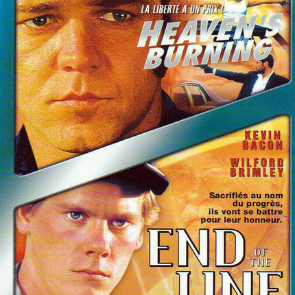 DVD Heaven's burning + End of the line - 1 dvd - 2 films - Russell Crowe - Kévin Bacon - Thriller