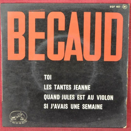 you aunts jeanne becaud - 45 rpm vinyl record