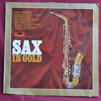 Max Greger Sax in Gold - 33 U/min Vinyl-Schallplatte