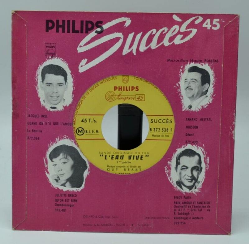 Living Water – Guy Béart – 45 U/min Vinyl-Schallplatte