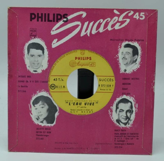 Living Water – Guy Béart – 45 U/min Vinyl-Schallplatte