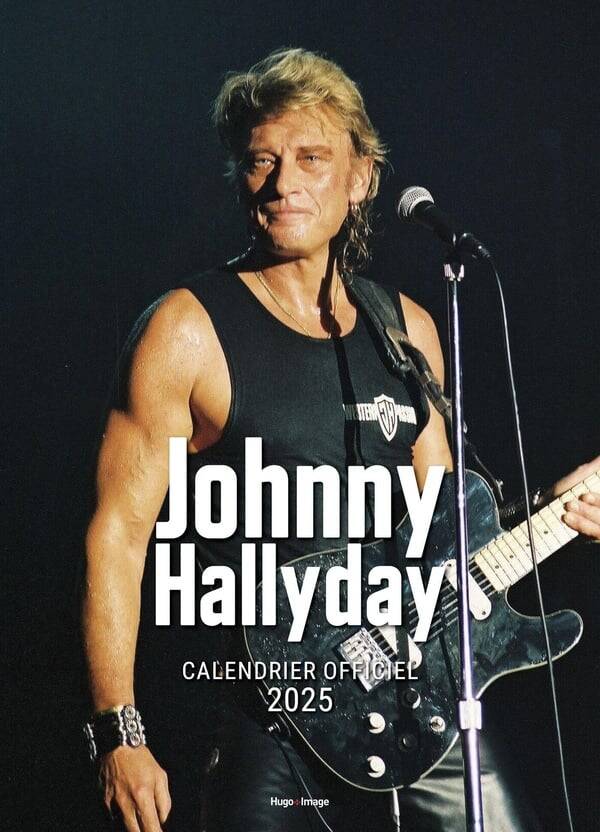 Calendrier mural : Johnny Hallyday (édition 2025) - NEUF