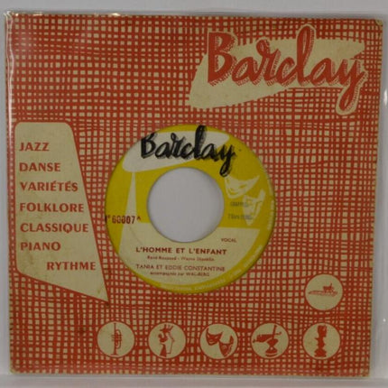 The Man and the Child Tania and Eddie Constantine - 45 rpm vinyl record