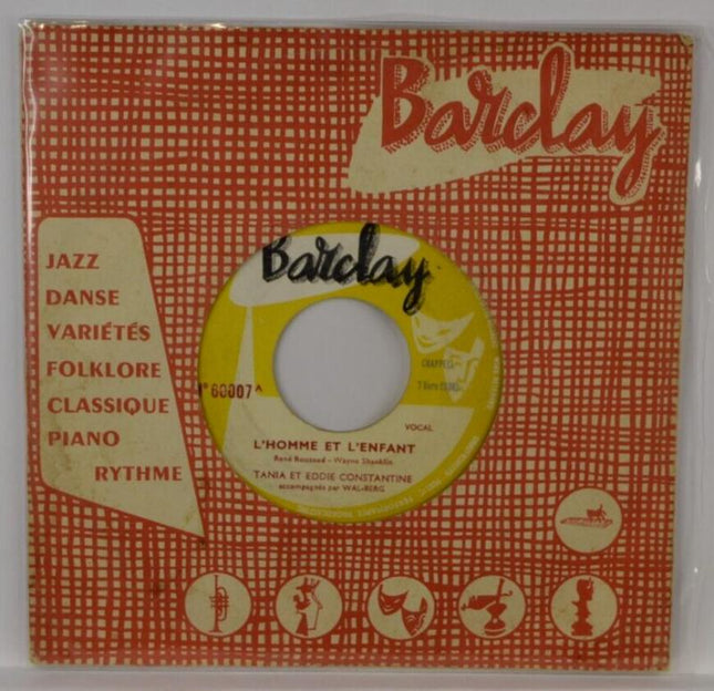 The Man and the Child Tania and Eddie Constantine - 45 rpm vinyl record