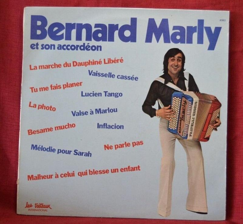 bernard marly et son accordéon - disque vinyle 33 tours