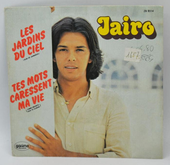 Jairo - Les jardins du ciel - Tes mots caressent ma vie - disque vinyle 45 tours