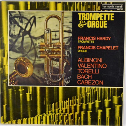 trompette et orgue francis hardy francis chapelet - disque vinyle 33 tours