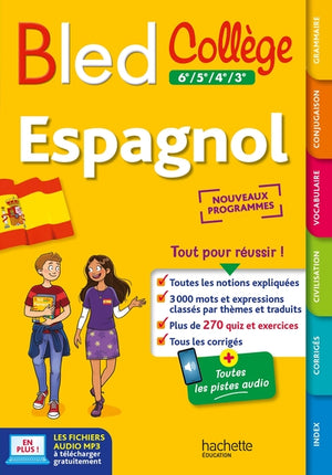 Bled Collège Espagnol Michaël Salaün – cahier d’exercices espagnol collège grammaire conjugaison vocabulaire - livre