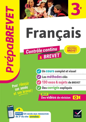 Prépabrevet Français 3e – Brevet 2027 – Christine Formond, Louise Taquechel – Cours, méthodes et sujets corrigés pour préparer le brevet - Livre