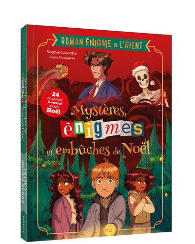 Roman énigme de l’avent – Mystères, énigmes et embûches de Noël – Sophie Laroche – Livre-jeu de Noël pour enfants - Livre
