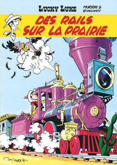 Lucky Luke - Band 9 - Rails on the Prairie - Morris Goscinny - Comicbuch