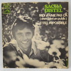 Sasha Distel - I don't like that - It's impossible - 45 rpm vinyl record