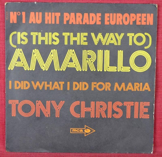 Amarillo – Tony Christie – 45 U/min Vinyl-Schallplatte