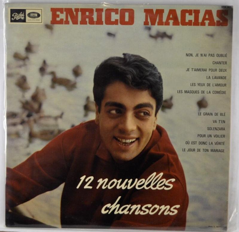 12 neue Songs von Enrico Macias – 33 U/min-Vinylplatte