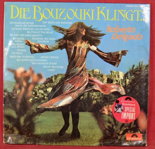 Die Bouzouki klingt Roberto Delgado – 33 U/min Vinyl-Schallplatte