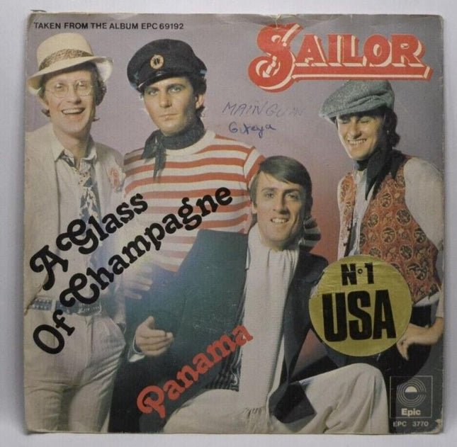 A Glass of Champagne Sailor - 45 rpm vinyl record