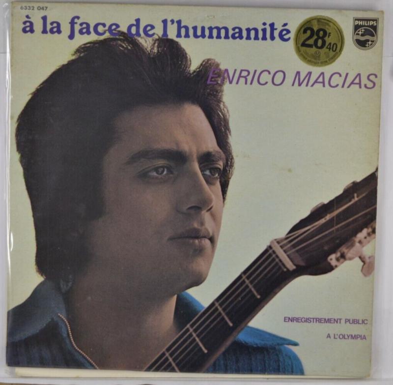 in the face of humanity enrico macias - 33 rpm vinyl record