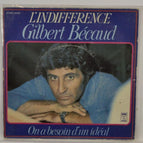 Indifference - Gilbert Becaud - 45 rpm vinyl record