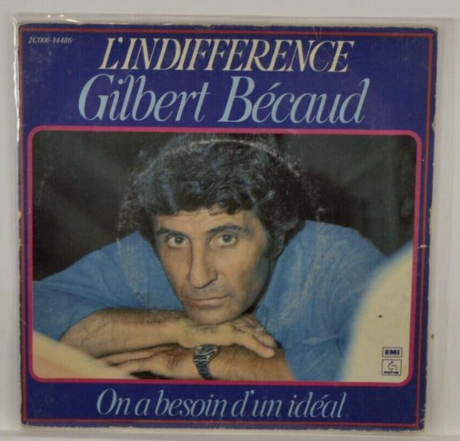 Indifference - Gilbert Becaud - 45 rpm vinyl record