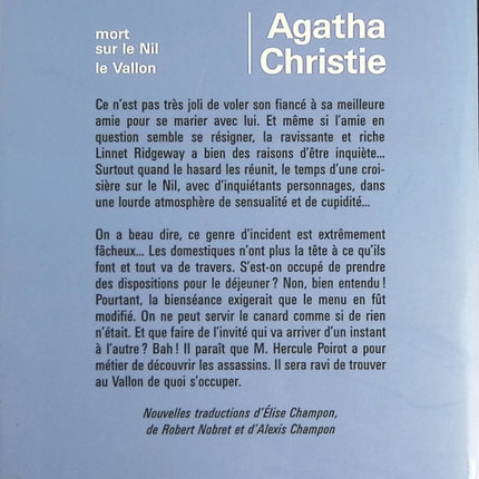 Mort sur le Nil - Le vallon - Agatha Christie - livre