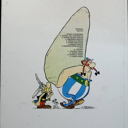 Asterix Zanga Handia - édition originale - Goscinny, Uderzo - livre en Basque
