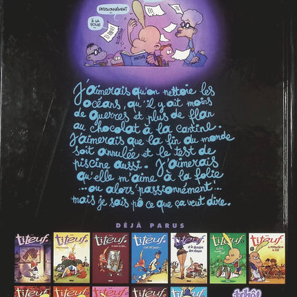 Titeuf – Tome 13 : À la folie – bande dessinée humoristique de Zep – aventures, émotions et bêtises d’un jeune garçon - livre BD