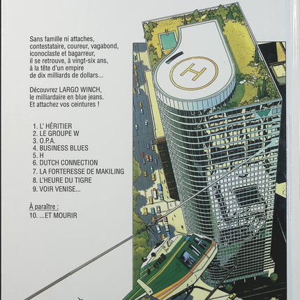 Largo Winch Tome 5 – H – Philippe Francq, Jean Van Hamme – BD aventure, action et thriller financier - Livre BD