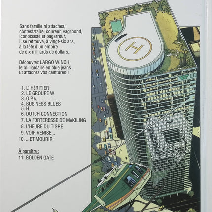 Largo Winch Tome 1 – L’Héritier – Philippe Francq, Jean Van Hamme – BD aventure, action et thriller financier - Livre BD