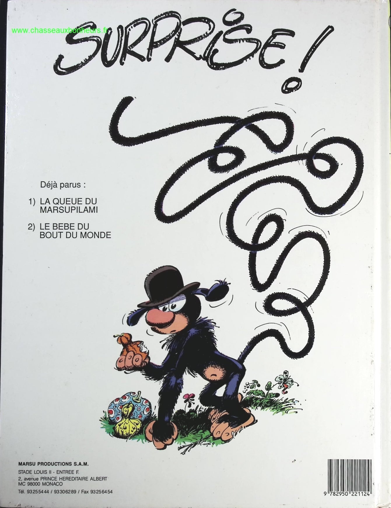 Marsupilami Tome 3 - Mars Le Noir - André Franquin Batem Yann - livre BD
