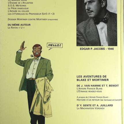 Le secret de l'Espadon tome 1 - Blake & Mortimer, n° 1 - Edgar Pierre Jacobs - livre BD