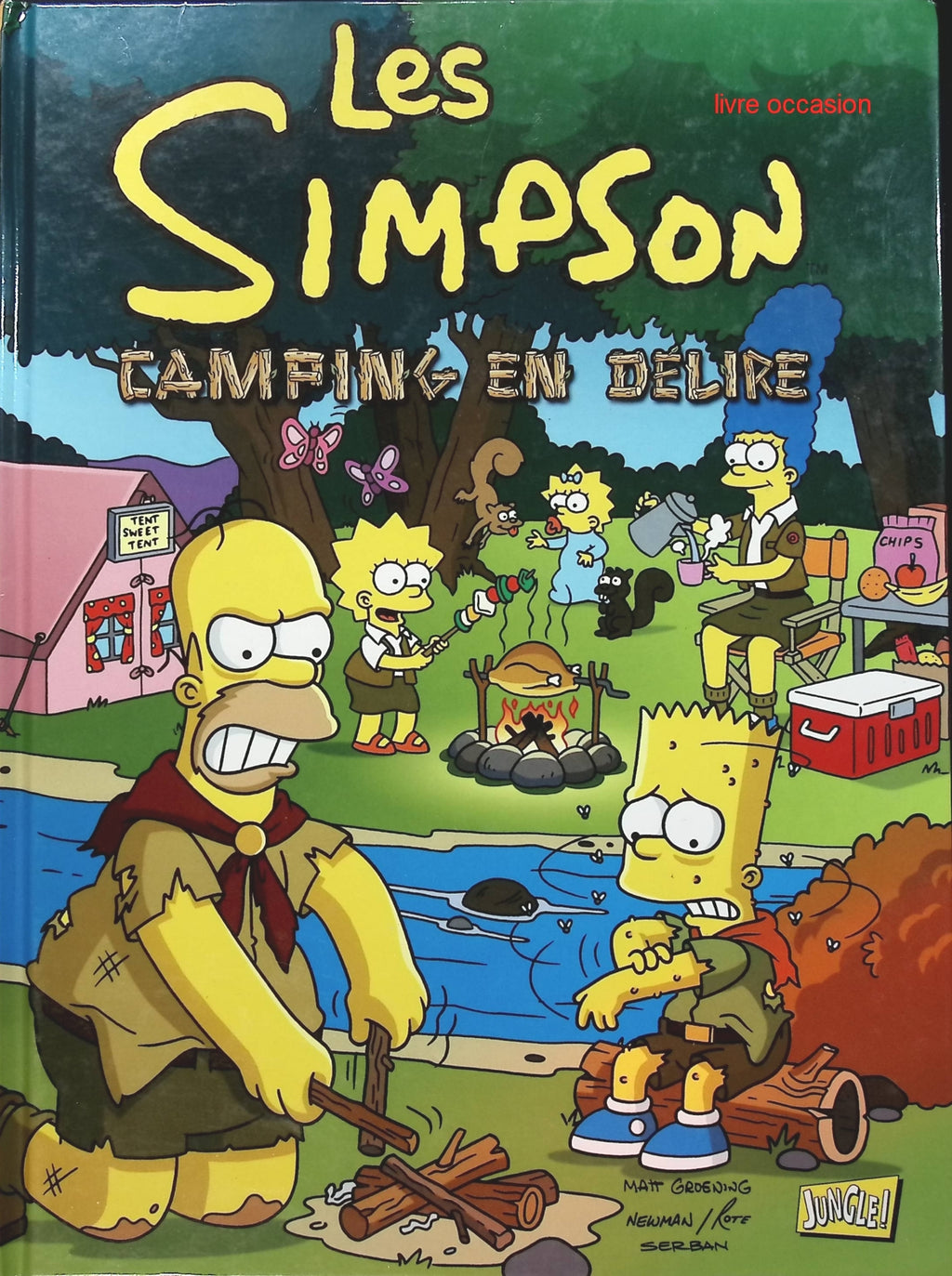 Les Simpson Tome 1 : Camping en délire - Matt Groening - livre BD