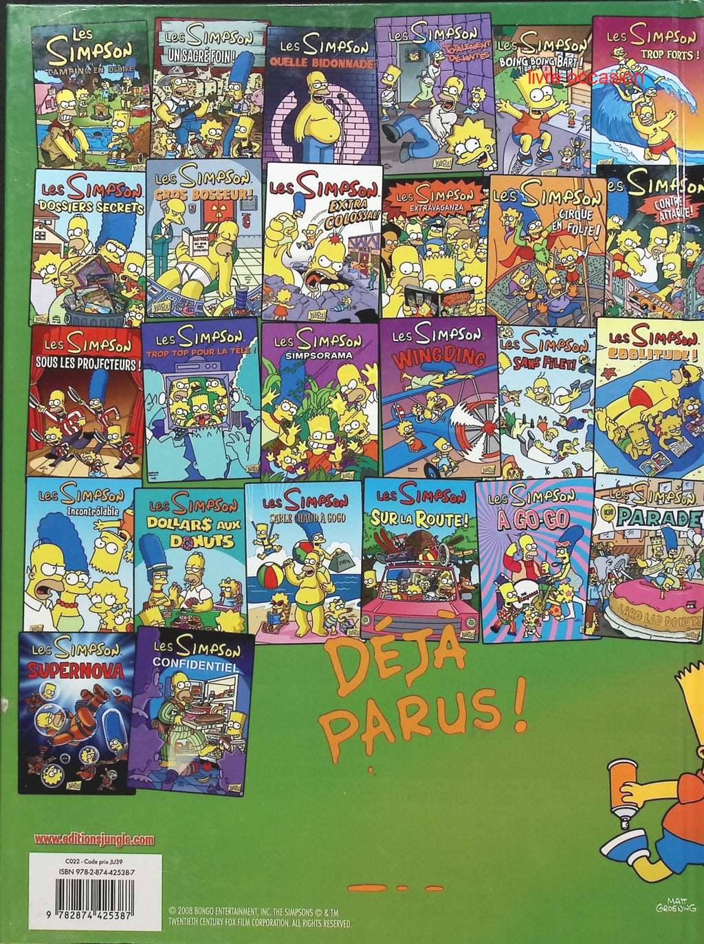 Les Simpson Tome 1 : Camping en délire - Matt Groening - livre BD