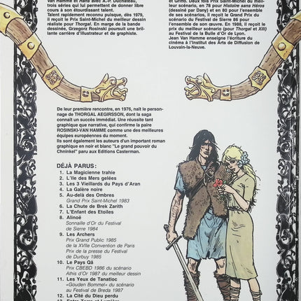 Thorgal - tome 2 - L'île des mers gelées - Jean Van Hamme Grzegorz Rosinski - Livre BD