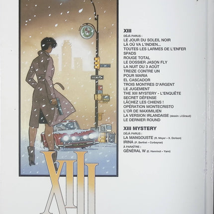 XIII Mystery - tome 2 - Irina - Éric Corbeyran Philippe Berthet - Livre BD