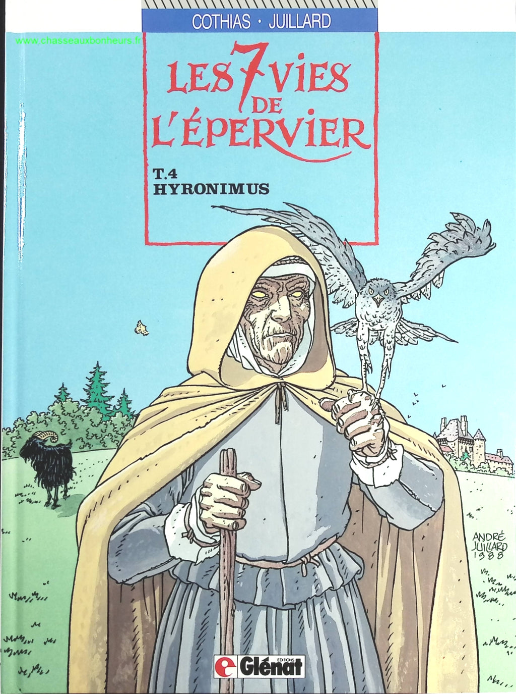 Hyronimus tome 4 - Les 7 Vies De L'épervier - Patrick Cothias, André Juillard - livre BD