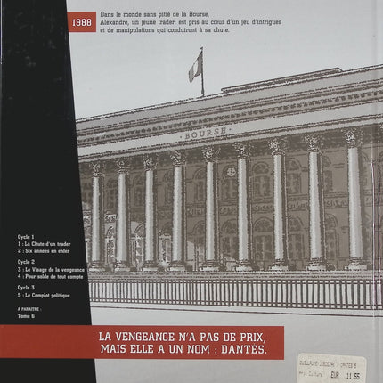 Dantès Tome 5 Le Complot politique – Pierre Boisserie, Philippe Guillaume et Erik Juszezak, BD thriller politique et financier - Livre BD