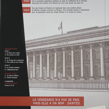 Dantès Tome 8 Vérités toxiques – Pierre Boisserie, Philippe Guillaume et Erik Juszezak, BD thriller financier et politique - Livre BD