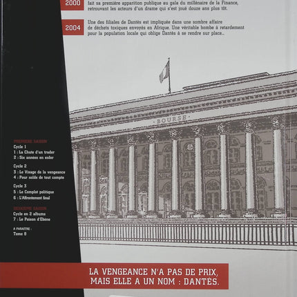 Dantès Tome 7 Le Poison d’ébène – Pierre Boisserie, Philippe Guillaume et Erik Juszezak, BD thriller financier et politique - Livre BD