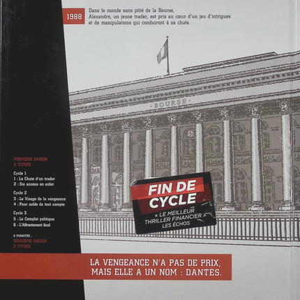 Dantès Tome 6 L’Affrontement final – Pierre Boisserie, Philippe Guillaume et Erik Juszezak, BD thriller financier et vengeance - Livre BD