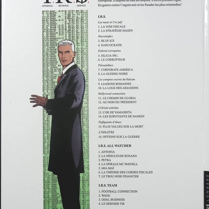 I.R.$ Tome 15 – Plus-values sur la mort – Stephen Desberg et Vrancken – BD thriller financier, enquêtes fiscales et criminalité internationale - Livre BD