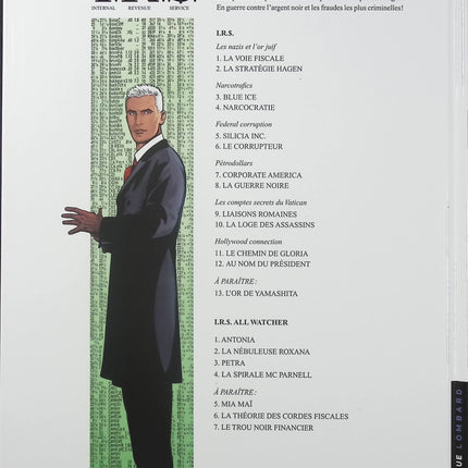I.R.$ Tome 12 – Au nom du président – Stephen Desberg et Vrancken – BD thriller financier, enquête politique et secrets du pouvoir - Livre BD
