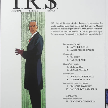 I.R.$ Tome 10 – La Loge des assassins – Stephen Desberg et Vrancken – BD thriller policier, sociétés secrètes et enquêtes financières - Livre BD