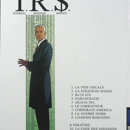 I.R.$ Tome 9 – Liaisons romaines – Stephen Desberg et Vrancken – BD thriller financier, enquêtes internationales et secrets politiques - Livre BD