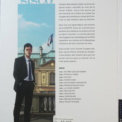 Sisco Tome 12 – Roulette russe – Benec et Thomas Legrain – Bande dessinée thriller politique, espionnage et action - Livre BD