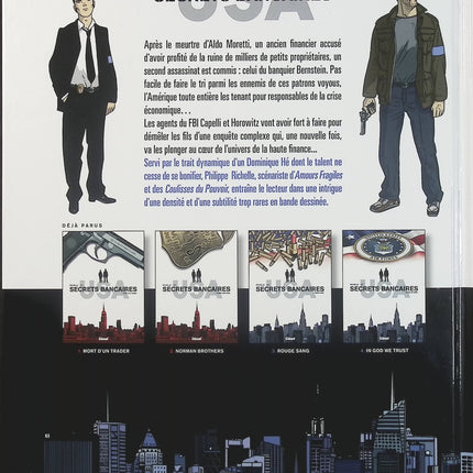 Secrets Bancaires USA Tome 4 In God We Trust – Philippe Richelle, Dominique Hé, Élise Dupeyrat – BD polar financier - Livre BD