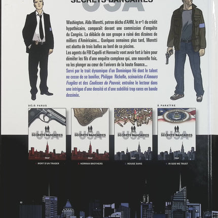 Secrets Bancaires USA Tome 3 Rouge sang – Philippe Richelle, Dominique Hé, Élise Dupeyrat – BD polar financier - Livre BD