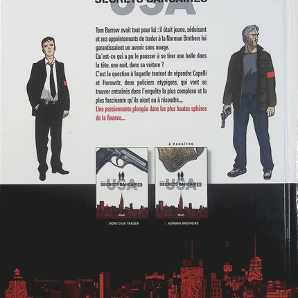Secrets Bancaires USA Tome 1 Mort d’un trader – Dominique Hé, Philippe Richelle – BD polar financier et enquête - Livre BD