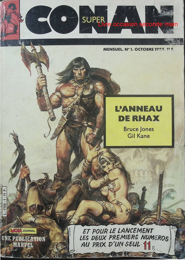 Super Conan N°1 – Mon Journal – Publication Marvel – Comics Conan vintage d’occasion - Livre BD