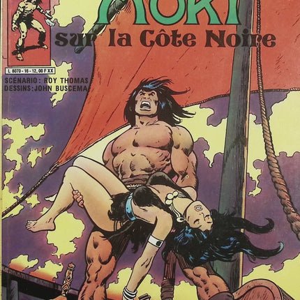 Conan le Barbare N°16 – Mort sur la Côte Noire – Marvel Comics – Comics vintage d’occasion - Livre BD